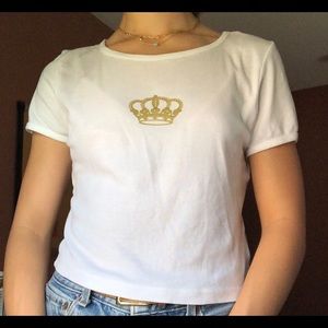 Urban Outfitters Cropped Crown tee